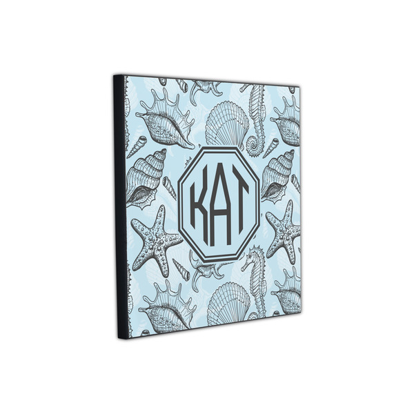 Sea-blue Seashells 12x12 Wood Print - Angle View