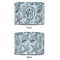 Sea-blue Seashells 16" Drum Lampshade - APPROVAL (Fabric)