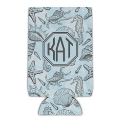 Sea-blue Seashells Can Cooler (Personalized)