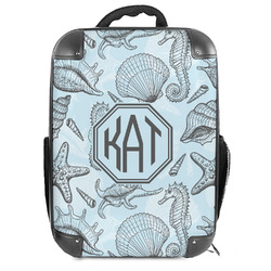 Sea-blue Seashells 18" Hard Shell Backpack (Personalized)