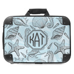 Sea-blue Seashells Hard Shell Briefcase - 18" (Personalized)