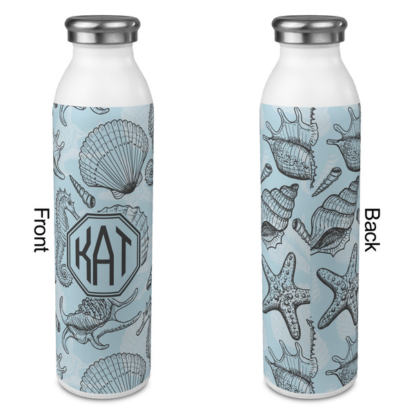 Sea-blue Seashells 20oz Water Bottles - Full Print - Approval