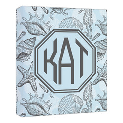 Sea-blue Seashells Canvas Print - 20x24 (Personalized)