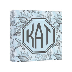 Sea-blue Seashells Canvas Print - 8x8 (Personalized)