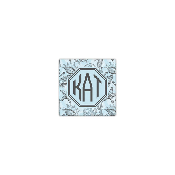 Sea-blue Seashells 8x8 - Canvas Print - Front View