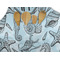 Sea-blue Seashells Apron - Pocket Detail with Props