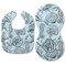 Sea-blue Seashells Baby Bib & Burp Set - Approval (new bib & burp)