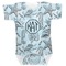 Sea-blue Seashells Baby Bodysuit 0-3 (Personalized)