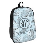 Sea-blue Seashells Kids Backpack (Personalized)