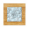 Sea-blue Seashells Bamboo Trivet with Ceramic Tile Insert (Personalized)
