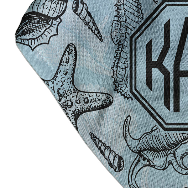 Sea-blue Seashells Bandana Detail