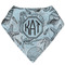 Sea-blue Seashells Bandana Bib (Personalized)