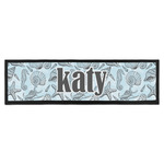 Sea-blue Seashells Bar Mat - Large (Personalized)
