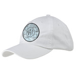 Sea-blue Seashells Baseball Cap - White (Personalized)