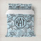 Sea-blue Seashells Duvet Cover Set - Full / Queen (Personalized)