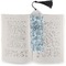 Sea-blue Seashells Bookmark with tassel - In book