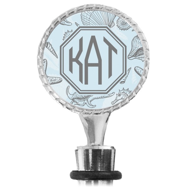 Sea-blue Seashells Bottle Stopper Main View