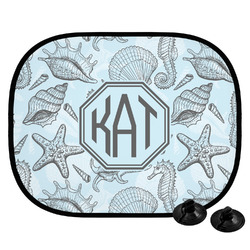 Sea-blue Seashells Car Side Window Sun Shade (Personalized)