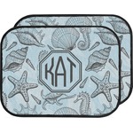 Sea-blue Seashells Car Floor Mats (Back Seat) (Personalized)