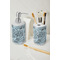 Sea-blue Seashells Ceramic Bathroom Accessories - LIFESTYLE (toothbrush holder & soap dispenser)