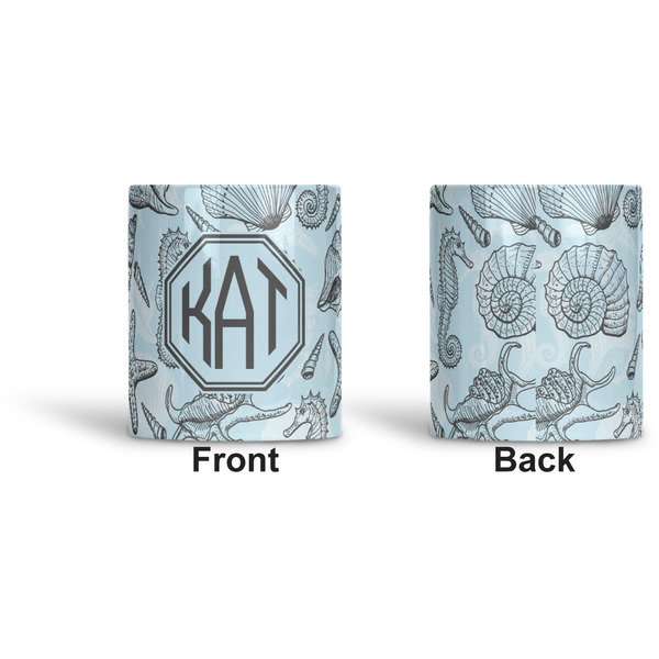 Sea-blue Seashells Ceramic Pen Holder - Apvl