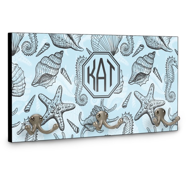 Sea-blue Seashells Coat Hanger Main