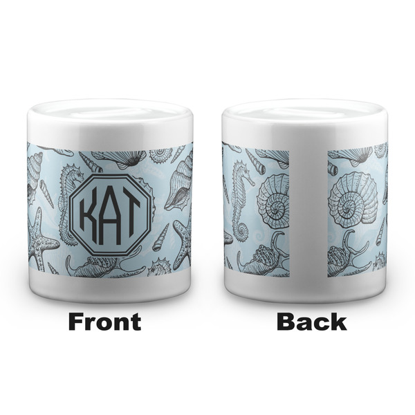 Sea-blue Seashells Coin Bank - Apvl