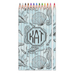 Sea-blue Seashells Colored Pencils (Personalized)
