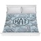 Sea-blue Seashells Comforter - King (Personalized)