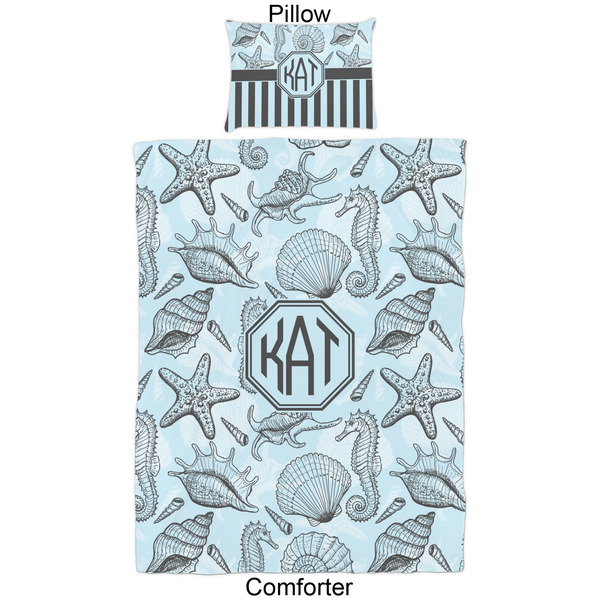 Sea-blue Seashells Comforter Set - Twin - Approval