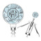 Sea-blue Seashells Corkscrew (Personalized)