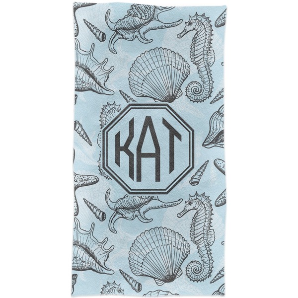 Sea-blue Seashells Crib Comforter/Quilt - Apvl