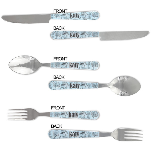 Sea-blue Seashells Cutlery Set - APPROVAL