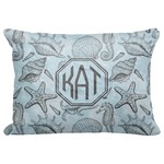 Sea-blue Seashells Decorative Baby Pillowcase - 16"x12" (Personalized)