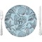 Sea-blue Seashells 10" Glass Lunch / Dinner Plates - Single or Set (Personalized)