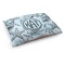 Sea-blue Seashells Dog Bed - Medium w/ Monogram