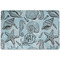 Sea-blue Seashells Dog Food Mat w/ Monogram