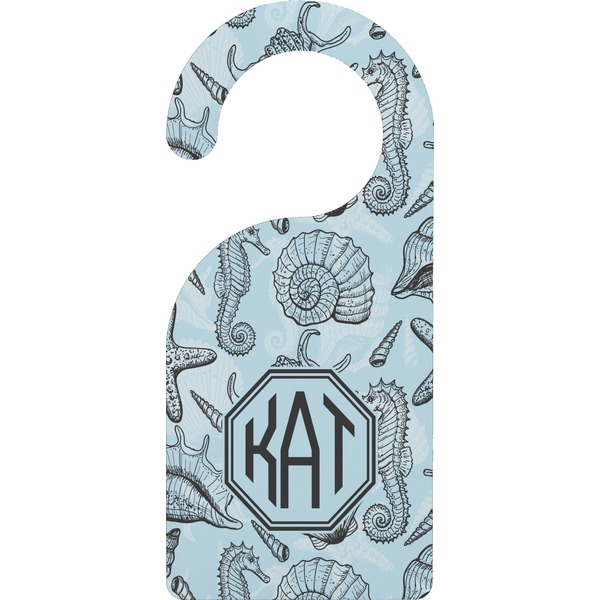 Custom Sea-blue Seashells Door Hanger (Personalized)