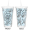 Sea-blue Seashells Double Wall Tumbler with Straw - Approval