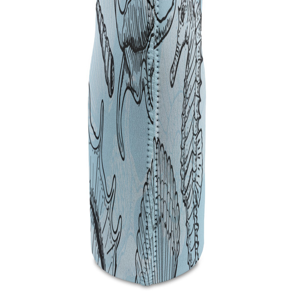 Sea-blue Seashells Double Wine Tote - DETAIL 2 (new)