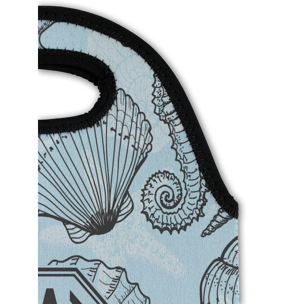 Sea-blue Seashells Double Wine Tote - Detail 1 (new)