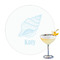 Sea-blue Seashells Drink Topper - Large - Single with Drink