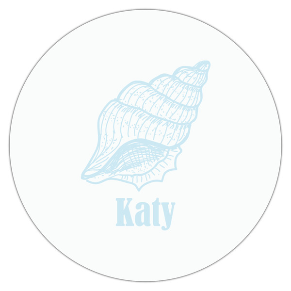 Sea-blue Seashells Drink Topper - Large - Single
