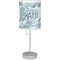 Sea-blue Seashells Drum Lampshade with base included