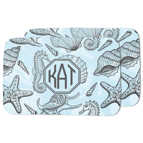 Sea-blue Seashells Drying Dish Mat - MAIN