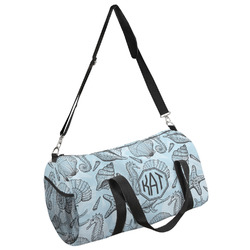 Sea-blue Seashells Duffel Bag (Personalized)
