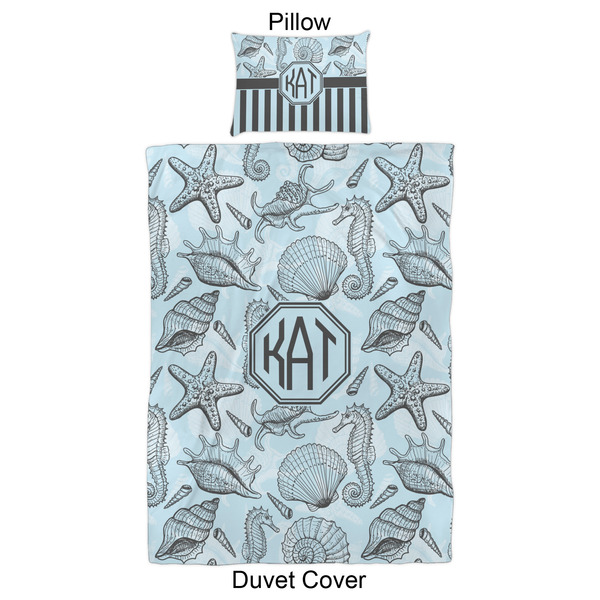 Sea-blue Seashells Duvet Cover Set - Twin XL - Approval