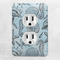 Sea-blue Seashells Electric Outlet Plate - LIFESTYLE