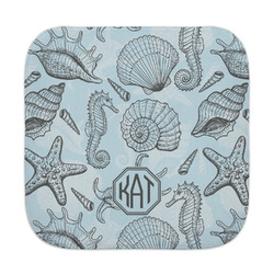 Sea-blue Seashells Face Towel (Personalized)