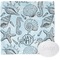 Sea-blue Seashells Washcloth (Personalized)